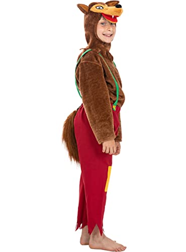 Funidelia | Costume da lupo marrone per bambina e