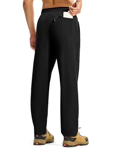 TBMPOY Mens Hiking Pants Lightweight Quick Dry 3 Pockets Travel Fishing Water-Resistant Athletic Workout Sweatpants2