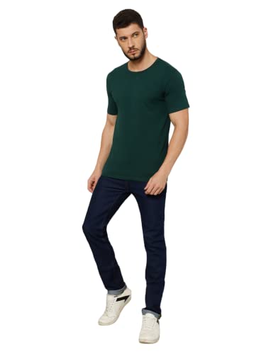 Image of T-Shirt for Men - 100% Cotton Casual T-Shirt | Half Sleeve, Round Neck 4 Way Stretch Fabric | Slim Fit T-Shirt