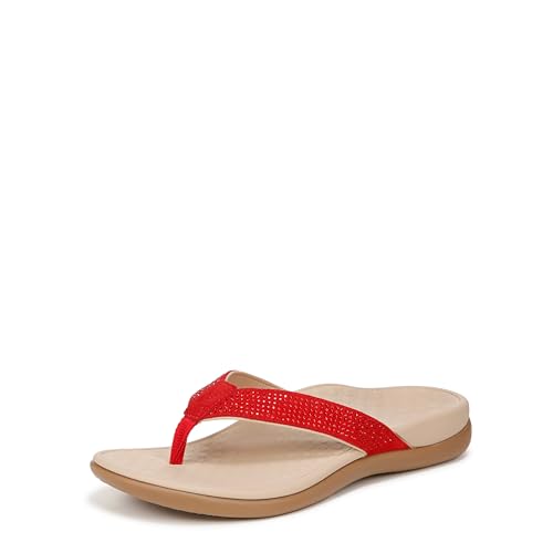 Vionic Women's Tide Rhinestones Toe-Post Sandal - Ladies Flip-Flop