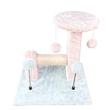 * [Sûr et confortable] fabriqués par des matériaux 100% respectueux de l'environnement, sans préjudice aux chats ou aux chatons.Tous couverts de tissu moelleux doux pour offrir une place chaleureuse et confortable pour eux.