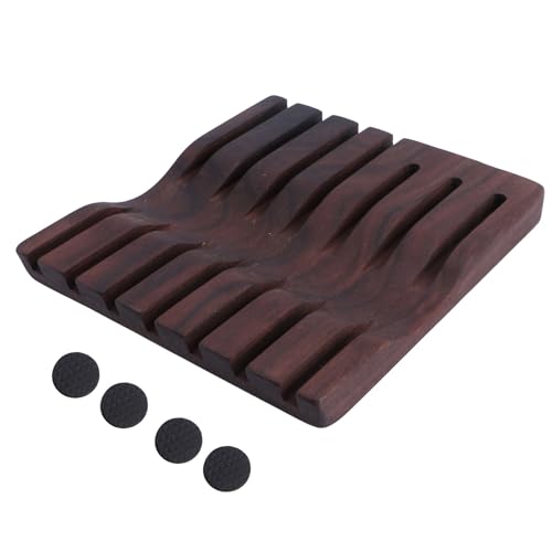 FOMIYES Hair Salon Scissors Storage Wooden Scissors Shelf Multi-function Hairdressing Tools Bracket