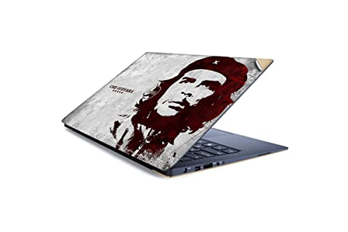 Image of GADGETS WRAP Printed Vinyl Top Only Skin Sticker Decal for Dell XPS 15 inch Laptop - Che Guevara in Grey