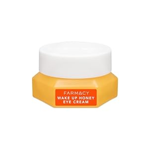 Farmacy Brightening Eye Cream – Wake Up Honey Under Eye Cream for Dark Circles + Puffiness – Enriched with Vitamin C + Cranberry Peptide to Smooth Wrinkles Over Time (15ml)