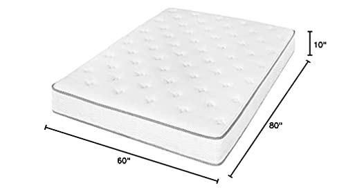 Olee-Sleep-Foam-10-Inch-Milky-Way-Tight-Top-Hybrid-Mattress-Queen-Firm-PlushWhite