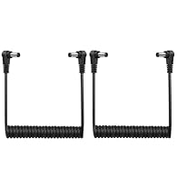 DC 5.5mm x 2.1mm 90 degree male to male power cord is used to power electrical equipment with DC 5.5mm x 2.1mm female holes. Right angle DC5521 power cable uses a 90-degree design,can be easily go through the narrow gap, will never bend and damage th...