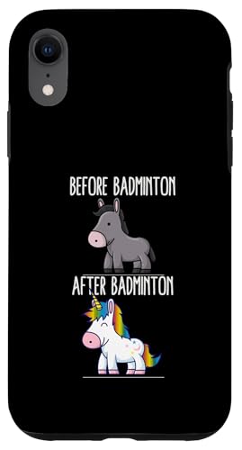 Before After Badminton ���j�R�[�� �o�h�~���g���v���[���[ �X�}�z�P�[�X iPhone XR �p