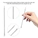 Luxshiny Facial Blackhead Removal Needle with Mirror and Storage Case Comedone Extractor Kit for Blemish and Whitehead Cleansing Suitable for All Types