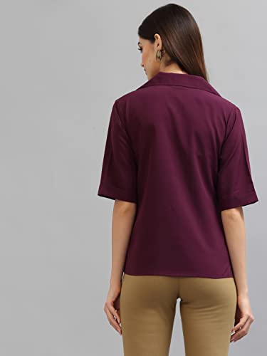 Image of Style Quotient Women Purple Formal Shirt