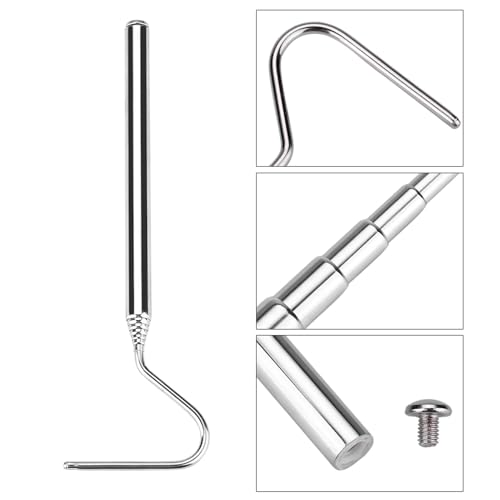 Image of Snake Capture Hook, Stainless Steel Extensible Telescopic Snake Catcher Capture Hook Snake Reptile Catcher(68cm)