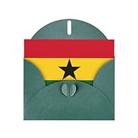 Zhuanyun Flag of Ghana print Luxury Pearlescent Paper Invitation Cards - Baptism, Holiday Gatherings | Includes Envelopes