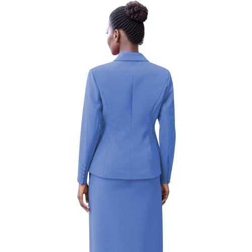 Women Skirt Suit 2 Piece Business Suit Set Blazer Dress Jacket Pencil Skirt3