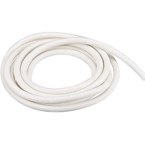 MHUI Silicone Foam Seal Strip 1.2-2mm 10M/32.8Ft Sponge Rubber Cord Solid White,2mm(10m) Cover