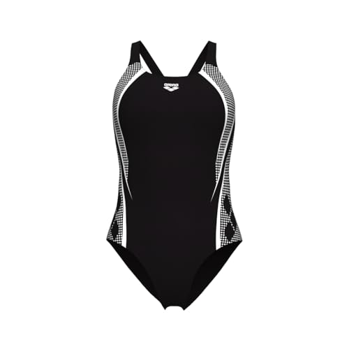 Arena Costume Intero Piscina Graphic Pro Back Nero Bianco Donna 48 - 3