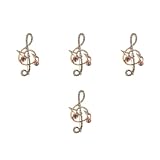 SHERCHPRY 4 Piezas Broche De Nota Musical Decoración Infantil Pin Individual Decoración De Bebé Alfileres Elegantes Exquisito Broche Rueda De Pulido De Belleza Patas Golden Aleación De Zinc