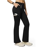Casei Women's Stretch Cargo Pants High Waist Bootcut Flare Leggings with 6 Pockets Soft Yoga Work...