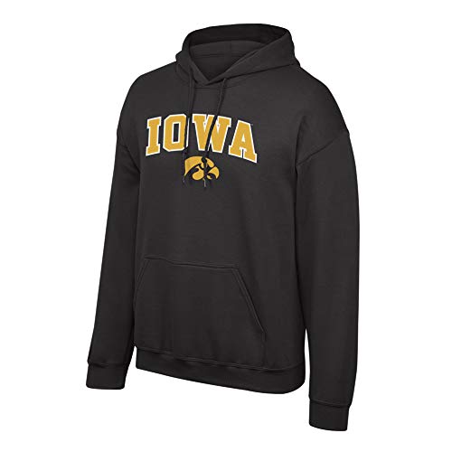 Elite Fan Shop NCAA Men's Iowa Hawkeyes Hoodie Sweatshirt Team Color Arch Iowa