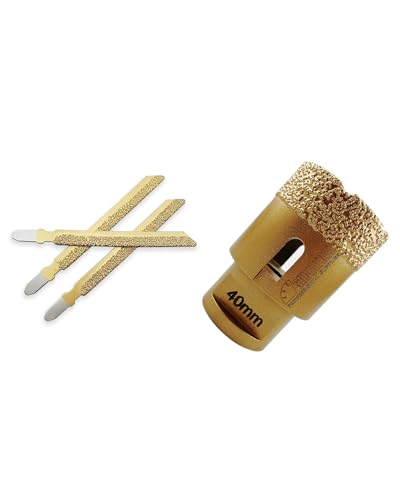 Forets diamant 40mm et lames pour rénover une salle de bain