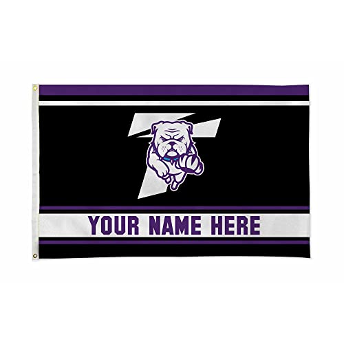 Rico Industries NCAA Truman State Bulldogs Personalized - Custom 3' x 5' Banner Flag - Made in The USA - Indoor or Outdoor Décor