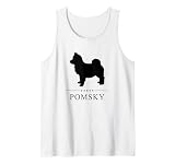 Silhouette Pomsky Noir Débardeur