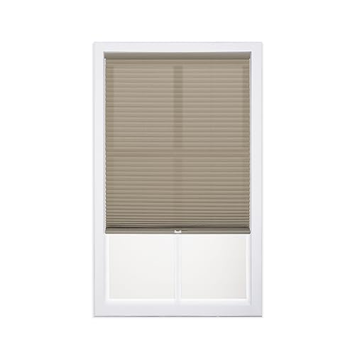 DEZ FURNISHINGS Cordless 1" Light Filtering Cellular Shade, 40.5"W x 64"H, Linen