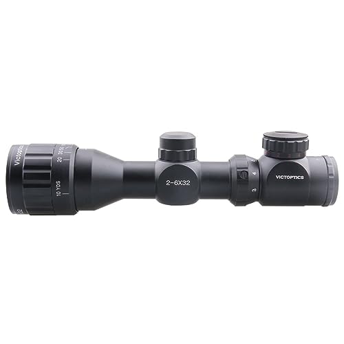 Vector Victoptics 2-6x32 AOE SFP Compact Illuminated Rangefinder Reticle Rifle Scope - Free Weaver Mounts - Image 3