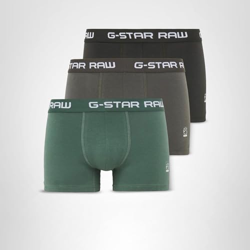 Miniatura 9 de G-Star Para Hombre Paquete De Tres Calzoncillos Classic De Color, Multicolor Gs Grey Asfalt Bright Jungle D05095-2058-8529 , M