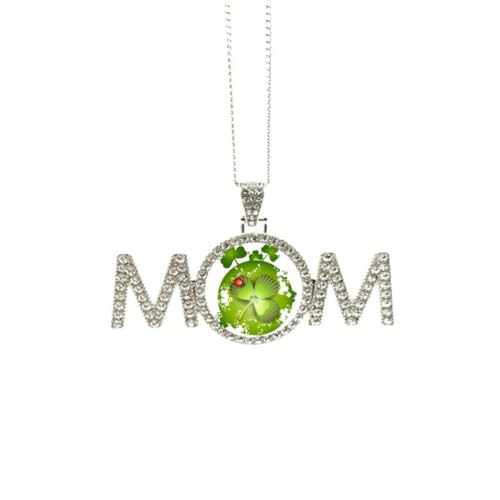 Collier d'anniversaire fête des mères Four Irland St.Patrick M pendentif trèfle