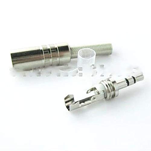 Adaptador conector estéreo macho 3.5mm níquel x5 miniatura 1