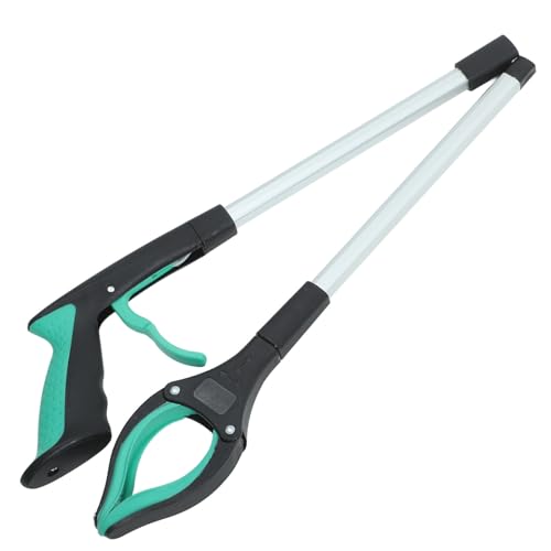 Evita dolor de espalda con la pinza plegable de aluminio para recoger basura del suelo