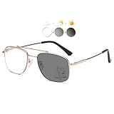 -[[Gleitsichtbrille]] Drei Bereiche, Unterteil für eine enge Lesen, Mittelteil für Computer TV, Oberteil für Fern Landschaft. Progressive multifokale Lesebrille im klassischen Retro-Design für Damen und Herren.