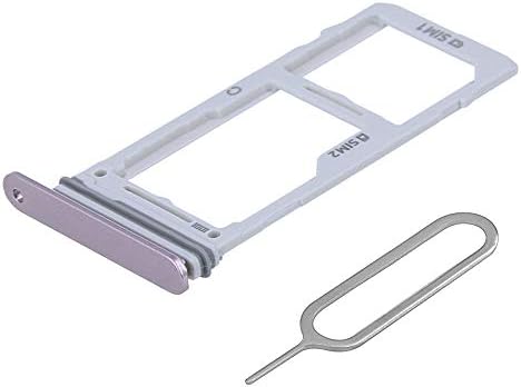 MMOBIEL Dual SIM Card Slot Tray Holder Replacement Compatible with Samsung Galaxy Note 9 2018 - Incl. Rubber Gasket and Sim Pin - Purple