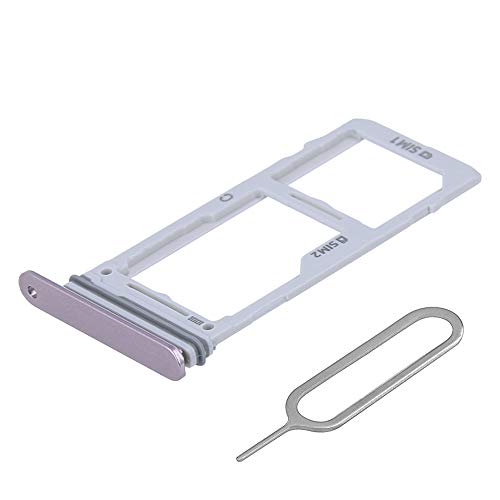 Mmobiel Dual Sim Card Slot Tray Holder Replacement Compatible With Samsung Galaxy Note 9 2018 - Incl. Rubber Gasket And Sim Pin - Purple #TOP29