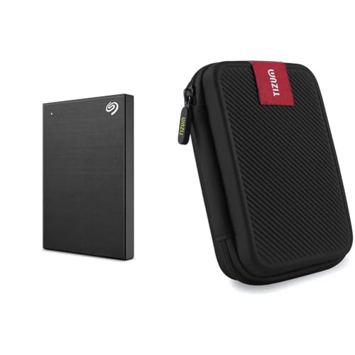 Image of Seagate One Touch 1TB External HDD with Password Protection - Black, for Windows and Mac, with 3 yr