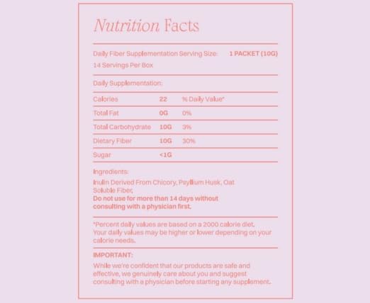 Miniatura 3 de Fibra natural a base de plantas para la salud intestinal digestiva  Prebiótico de inulina  Cáscara de psyllium y fibra de avena promueve la salud