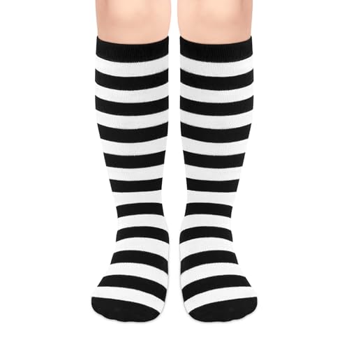 Image of Olreco 1 Pack Toddler Kids Youth Soccer Socks Girls Boys Baseball Socks Youth Knee High Softball Football Accessories Cotton