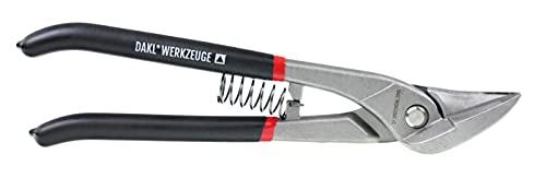 DAKL BlechschereeXtrem Idealschere rechts 260 mm, mit Feder und PVC-Griffen, Dachdecker, Klempner, Spengler