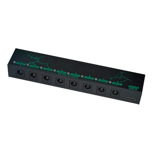 Source d'alimentation alliage d'aluminium texture pour pédale guitare