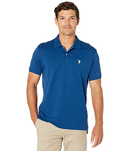 U.S. Polo Assn. Solid Interlock Polo Blue Pond MD