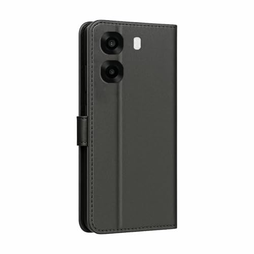 Image of AIBEX Shock Proof Flip Compatible for Oppo A6S 5G / Oppo K14X 5G / Oppo A6X 5G Flip Cover Leather Finish | Inside TPU with Card Pockets | Wallet Stand | Complete Protection Flip Case Black