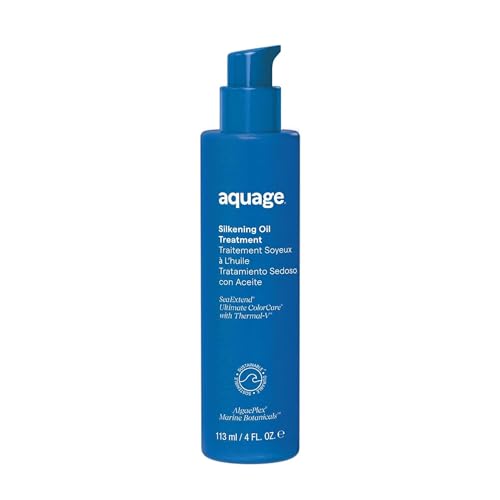 AQUAGE SeaExtend Silkening Oil Treatment Ultra-Light Formula Smooths Silkens and Adds Brilliant Shine 4 oz