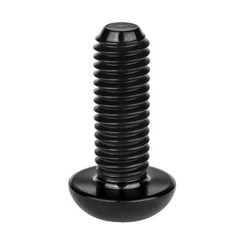 Image of Titanium Bolt M4x6 8 10 12 15 20mm Hex Head Screws for Bicycle Pack of 4 (Black, M4x12mm)