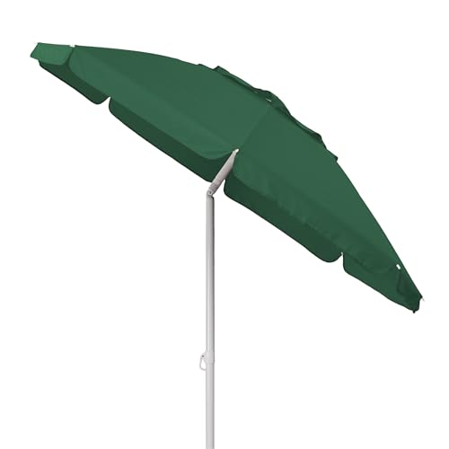 PICNIC TIME 5.5 Ft Portable Beach Umbrella, Lightweight UV Protection Sunshade with Tilt Pole & Carry Bag, Outdoor Canopy Umbrella for Beach, Sand, Pool, Patio, Camping, Travel, or Backyard Shade, (Hunter Green)