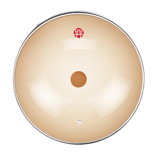 Wok de hierro fundido con tapa de vidrio 13.4" miniatura 5