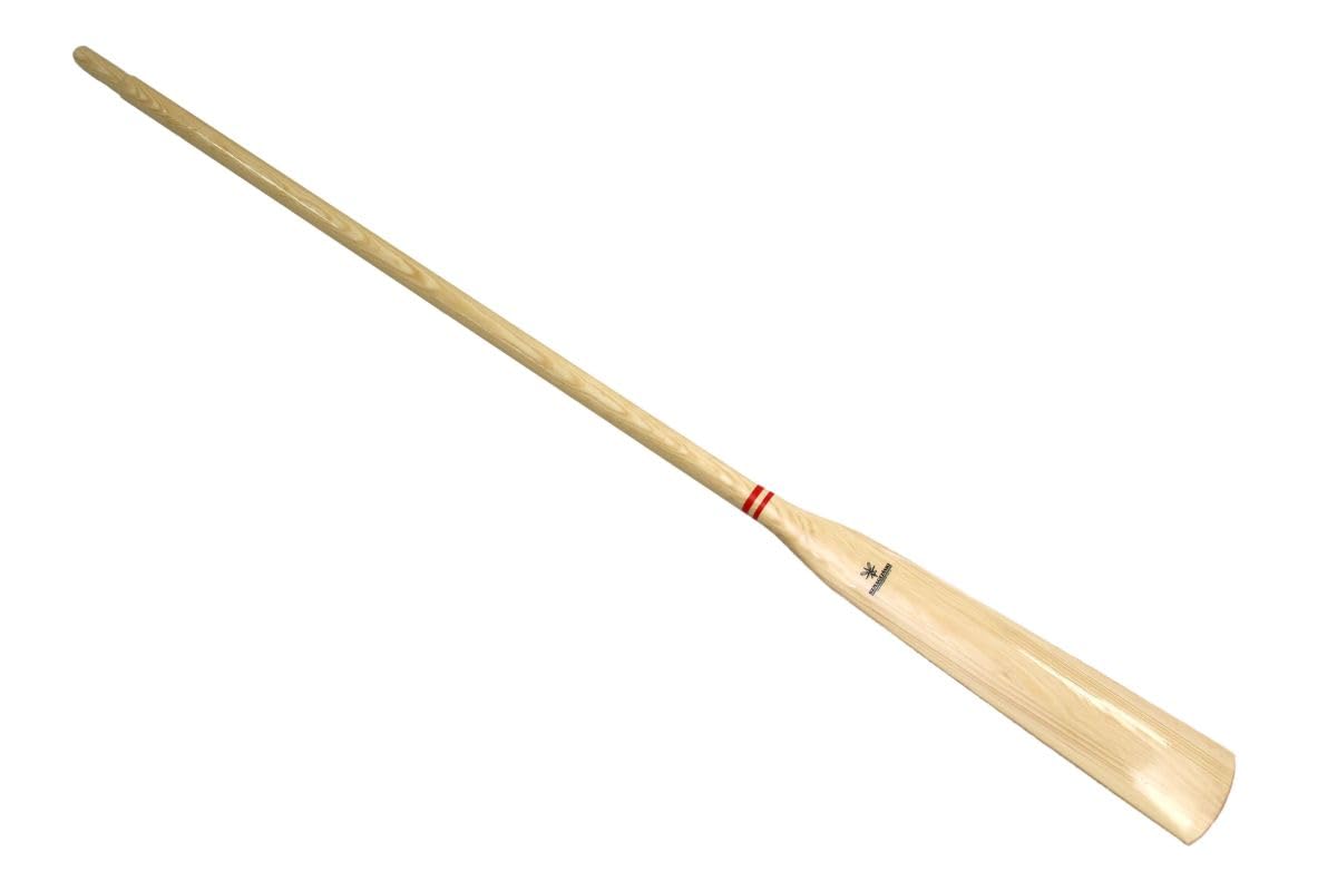 Coppia di remi tradizionali in legno di pino, 195 cm