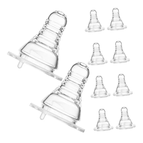 BESTonZON 10 piezas Tapones para Botellas Accesorio Divertido para Cerveza Agua Fiesta Accesorios para Botellas con Boquilla para Beber sin Derrames