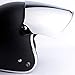Flip Shield Visor for 3-Snap Motorcycle Half Open Face Helmets (Chrome Mirror)