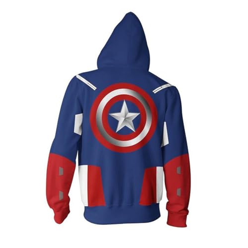Image of 3D Captain Fashion Cosplay Hoodie Jacket