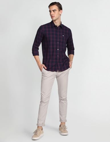 Image of Arrow Men's Checkered Slim Fit Shirt