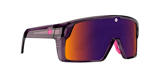 Spy Monolith Sunglasses Translucent Dark Purple with Happy Dark Purple Spectra Lens